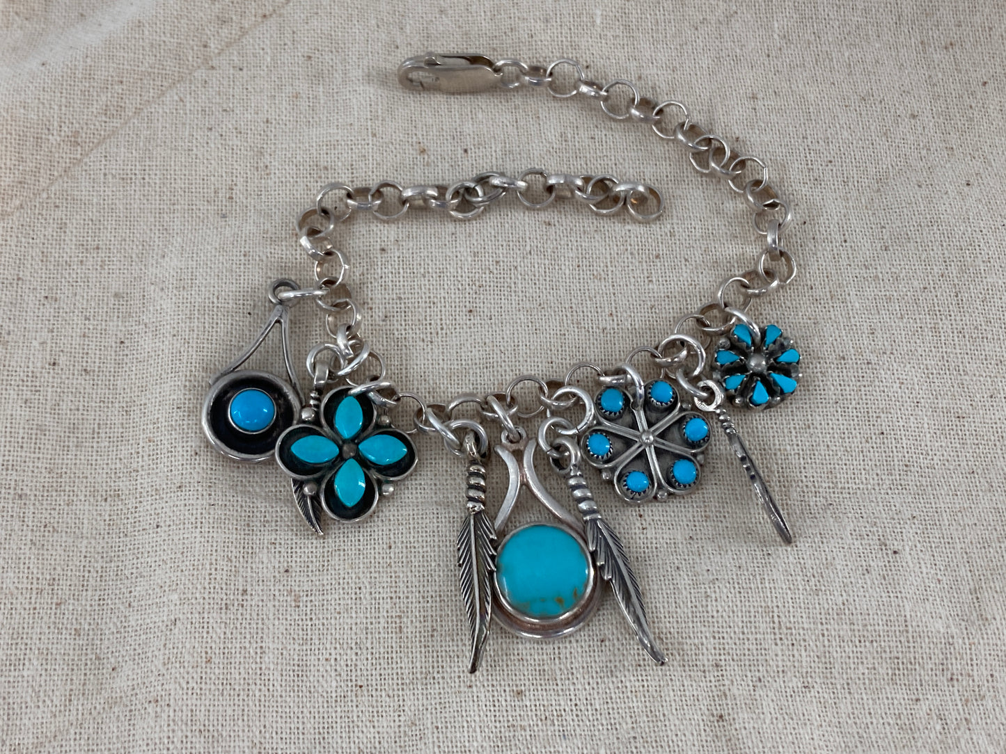 Impossible Turquoise Charm Bracelet