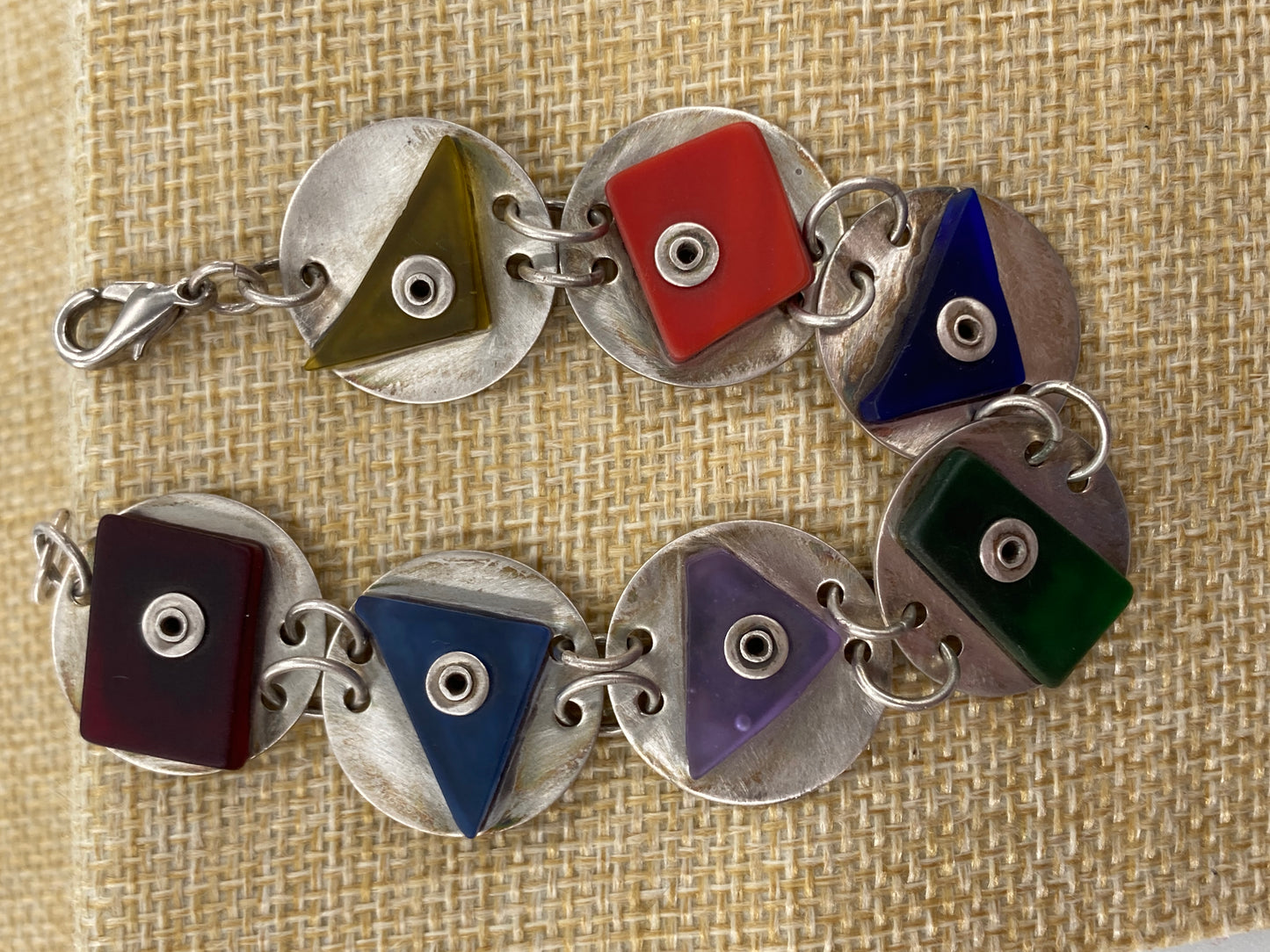 Sterling & Sea Glass Bracelet