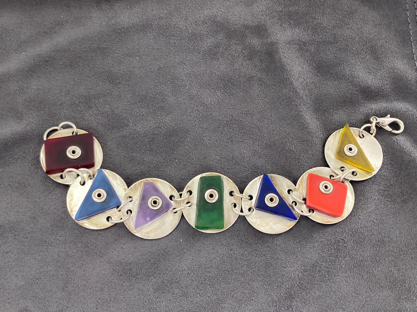 Sterling & Sea Glass Bracelet