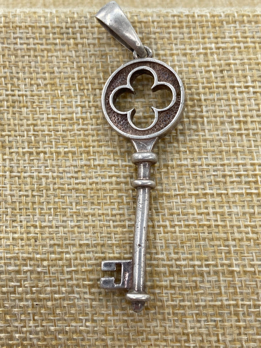 Sterling Silver Key Pendant