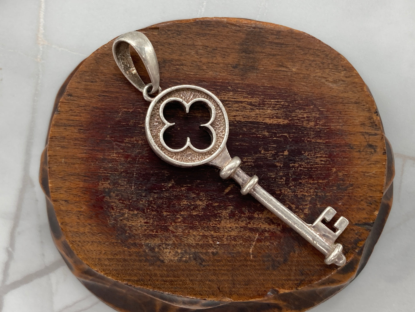 Sterling Silver Key Pendant