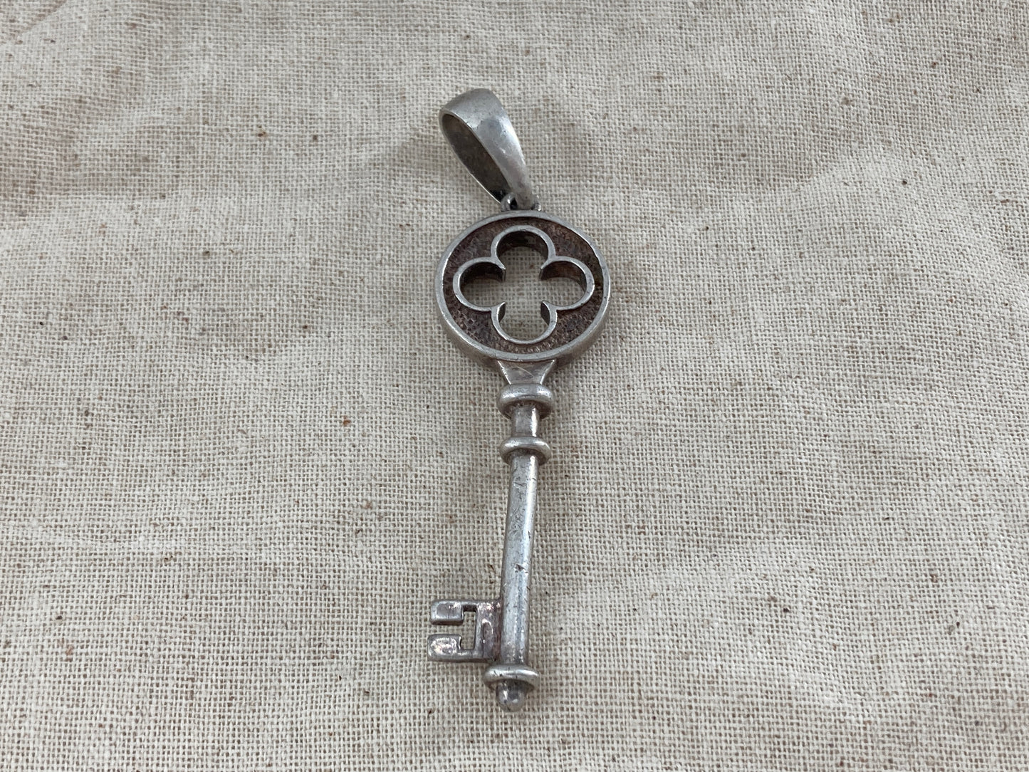 Sterling Silver Key Pendant