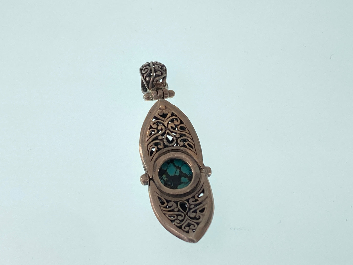 Hubei Turquoise Sterling Silver Pendant