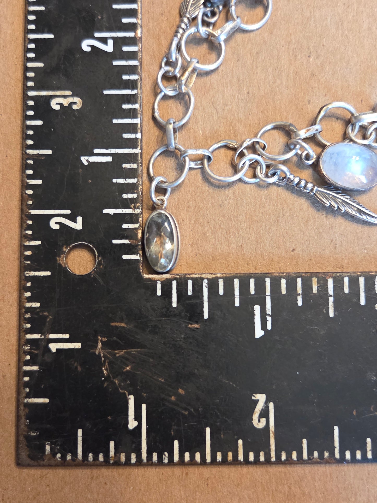 Prasiolite & Rainbow Moonstone Bracelet
