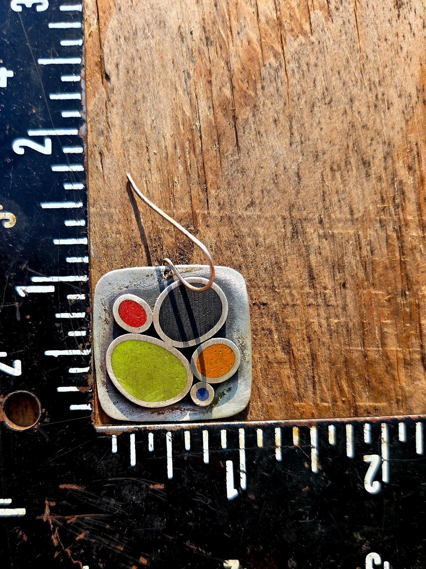 Polymer Clay in Sterling Silver Artisan Earrings
