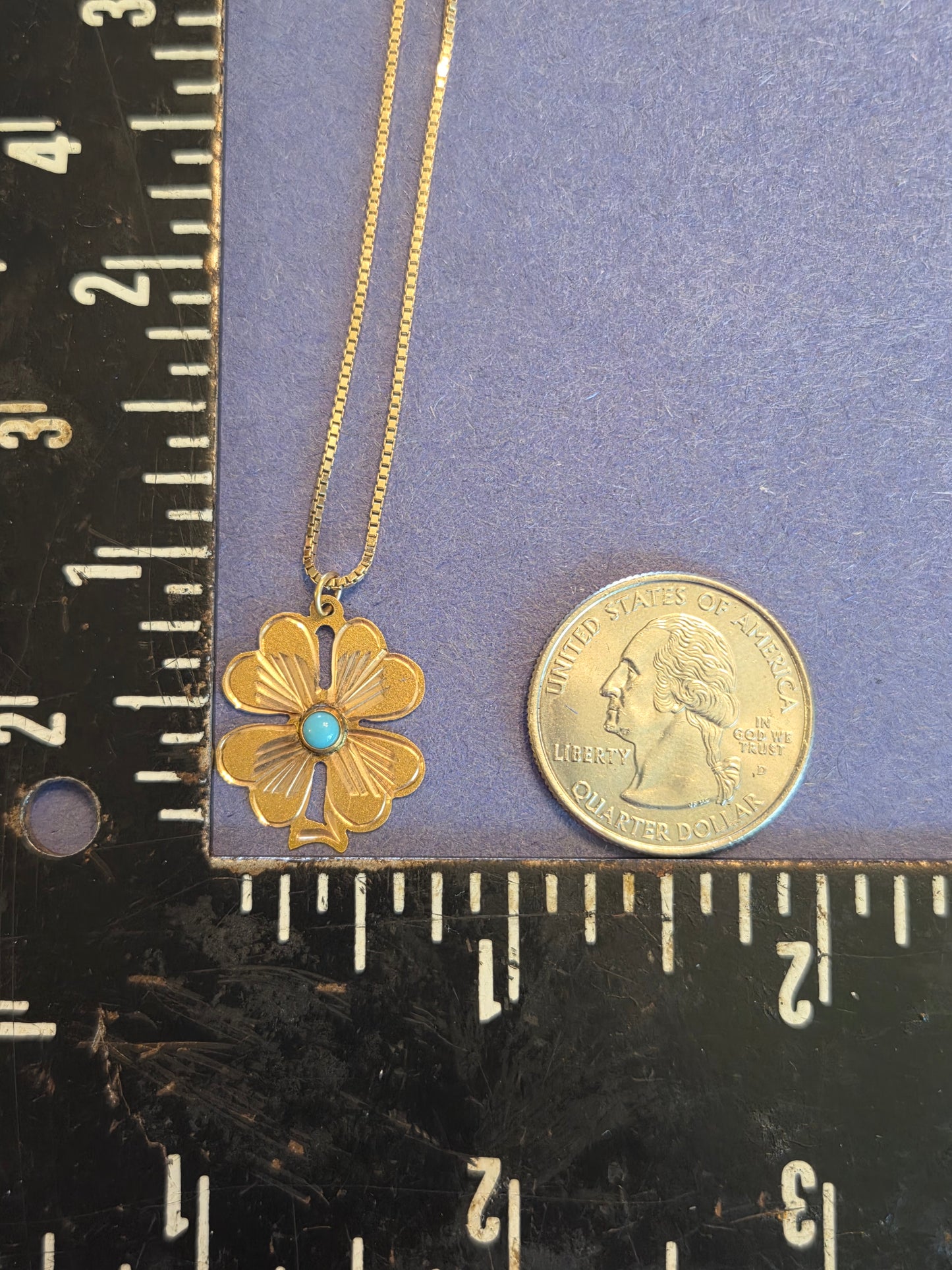 14K Gold 4-Leaf Clover Necklace