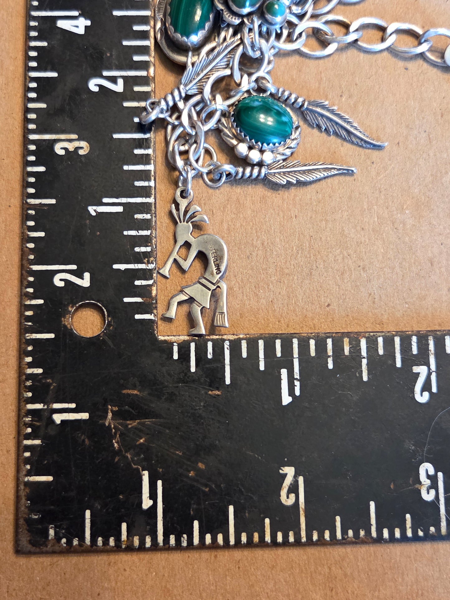 Malachite Charm Bracelet