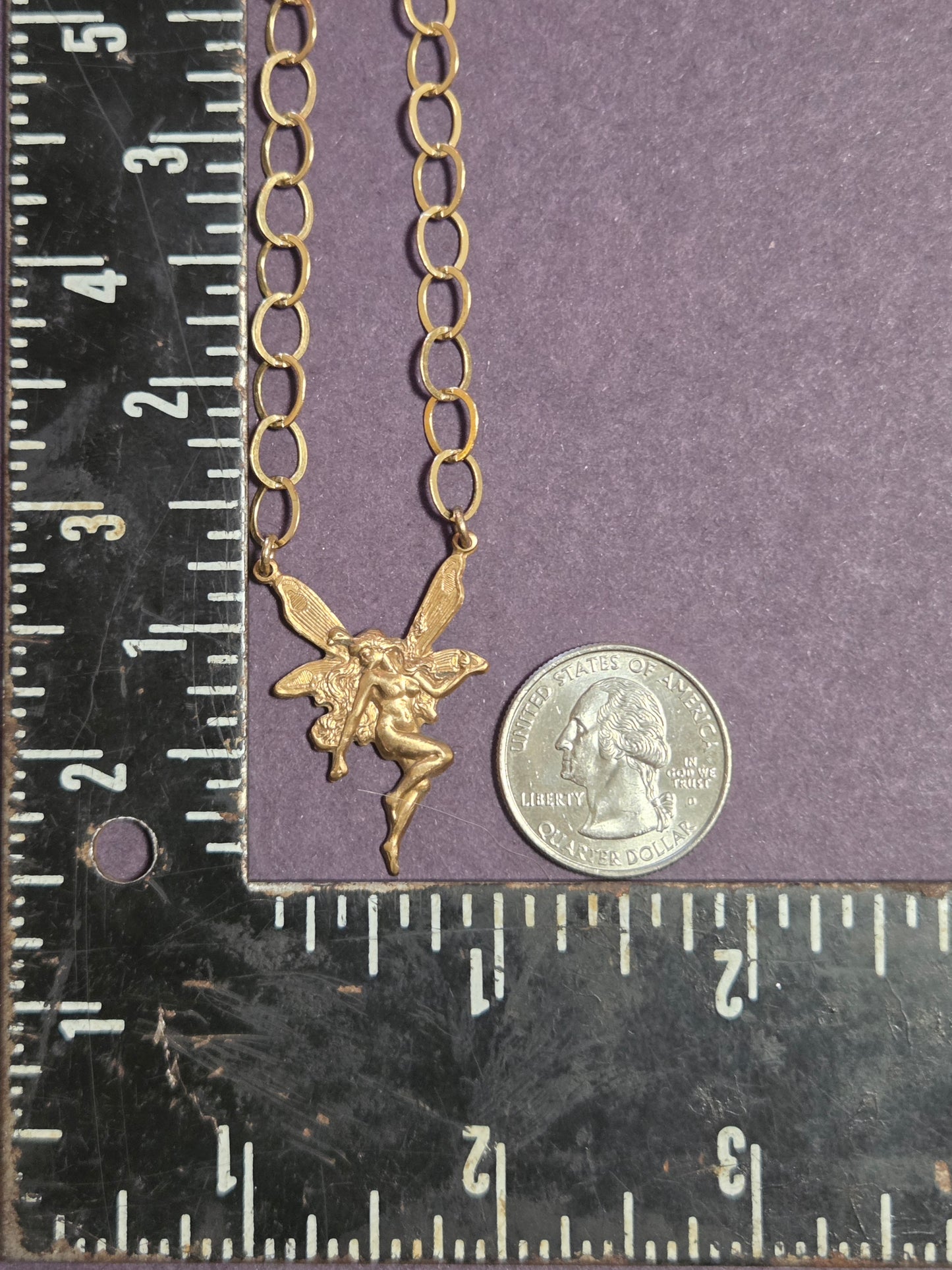 Brass Fairy Necklace