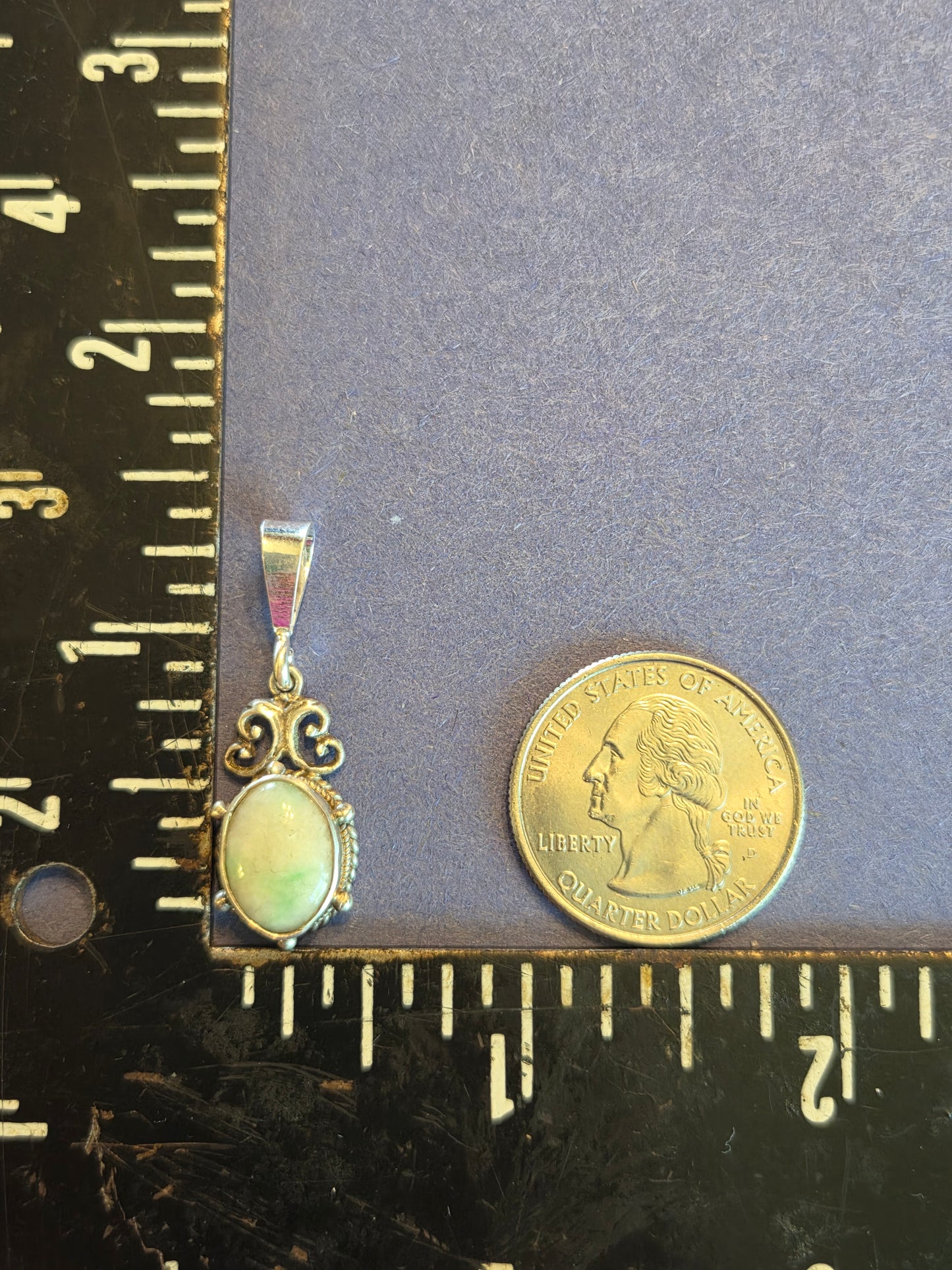 Jade in Sterling Silver Pendant