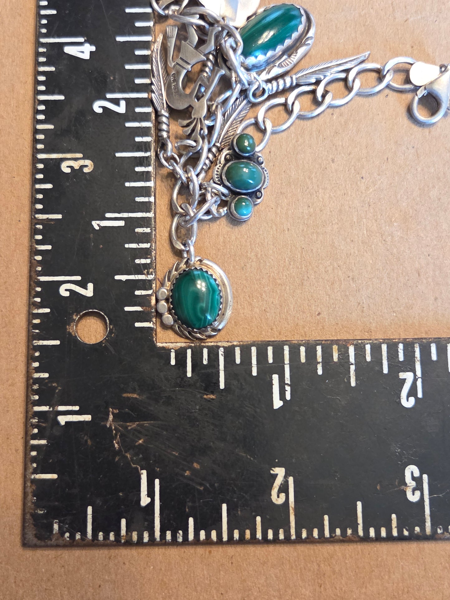 Malachite Charm Bracelet