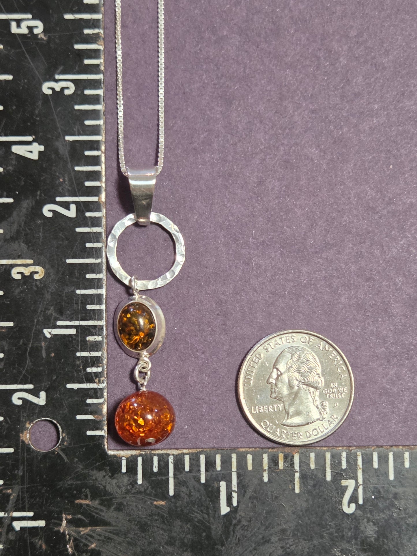 Yellow and Orange Amber Necklace