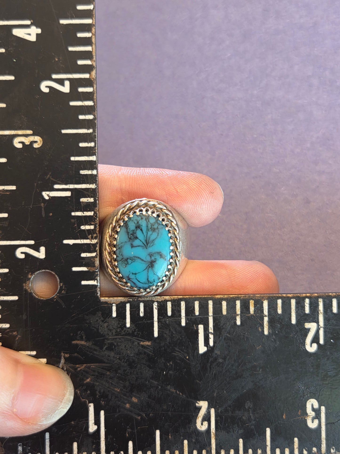 Vintage Taxco Simulated Turquoise Ring