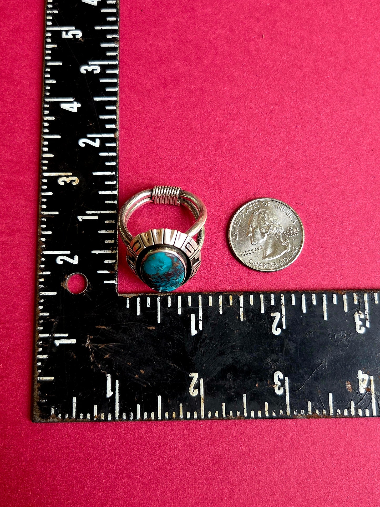 Double Banded Sonoran Gold Turquoise Ring