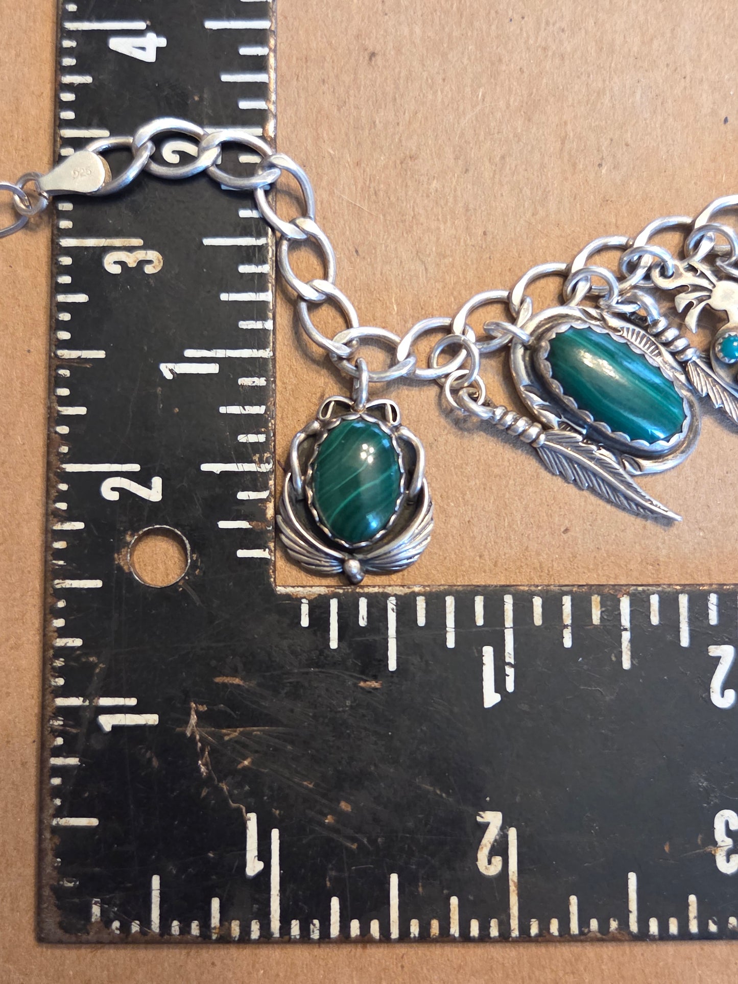 Malachite Charm Bracelet