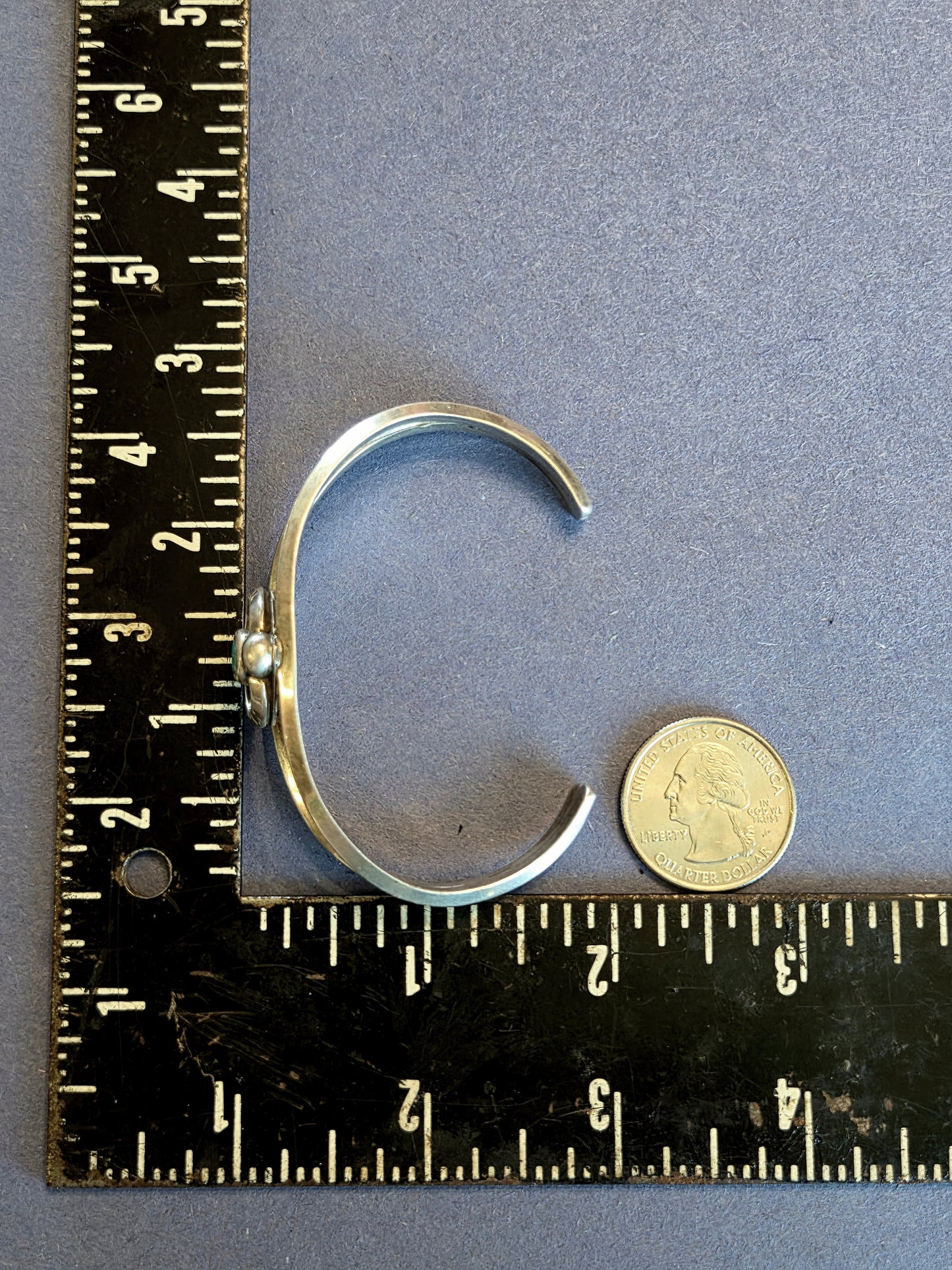 Kingman Turquoise in Sterling Silver Cuff Bracelet