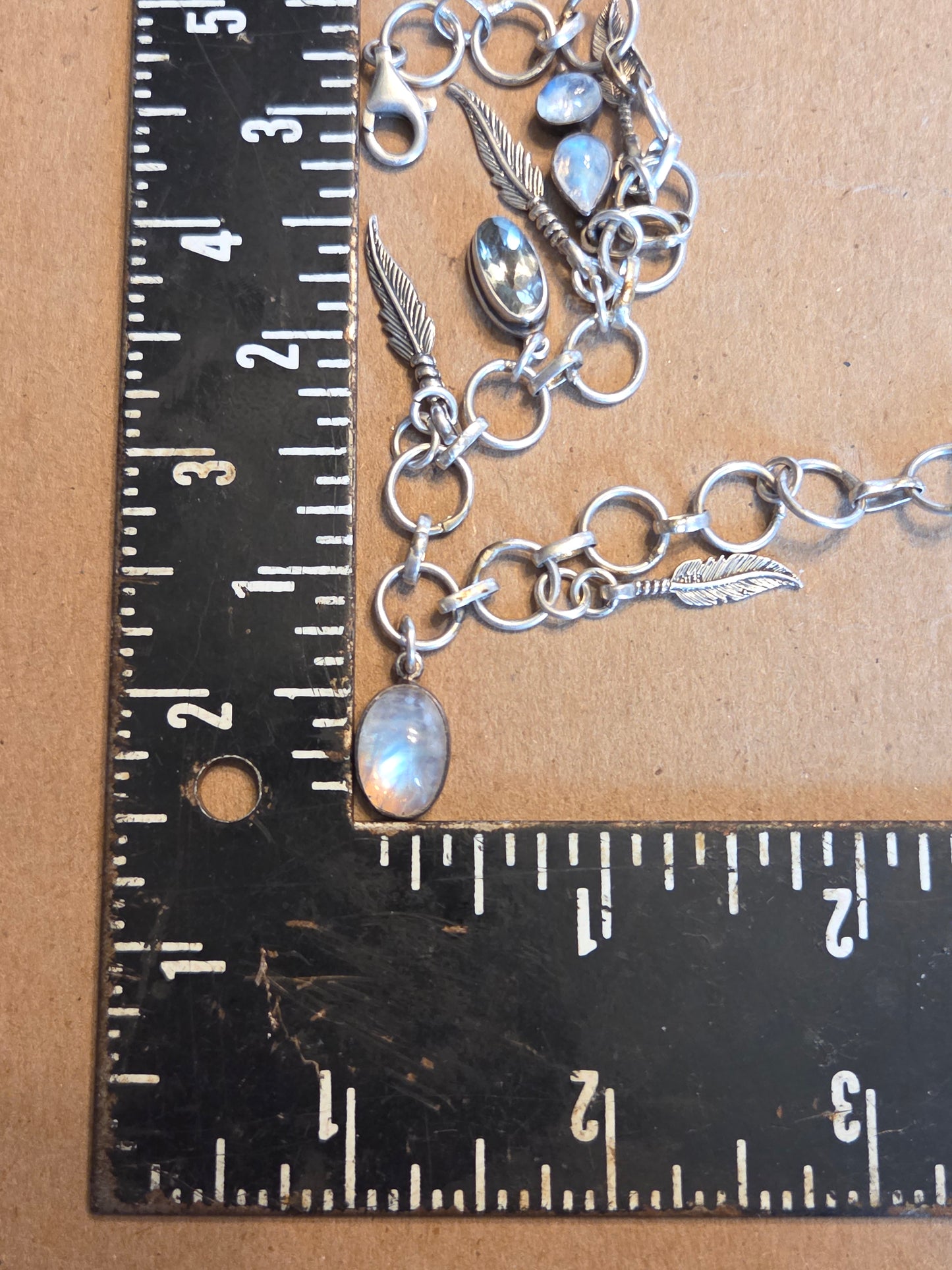 Prasiolite & Rainbow Moonstone Bracelet