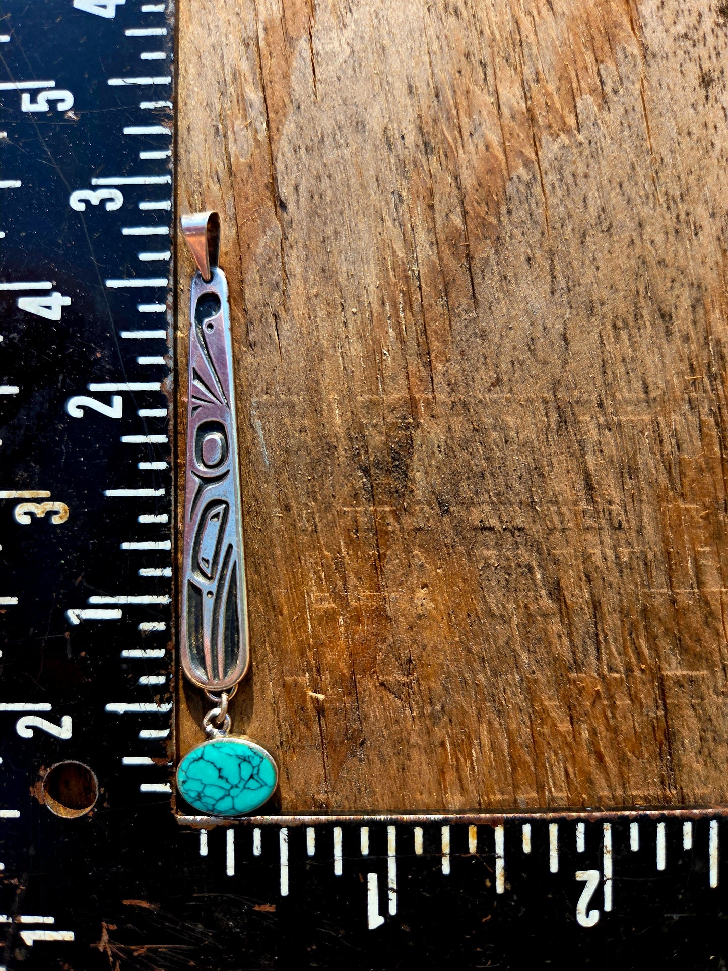 Turquoise and Sterling Silver Reborn Pendant
