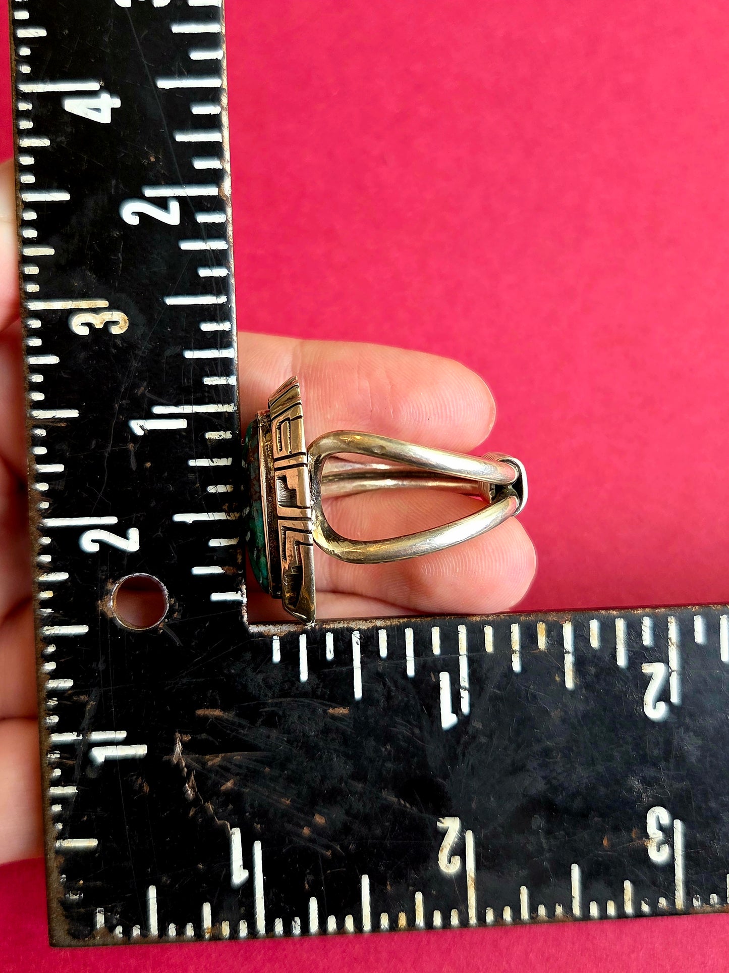 Double Banded Sonoran Gold Turquoise Ring