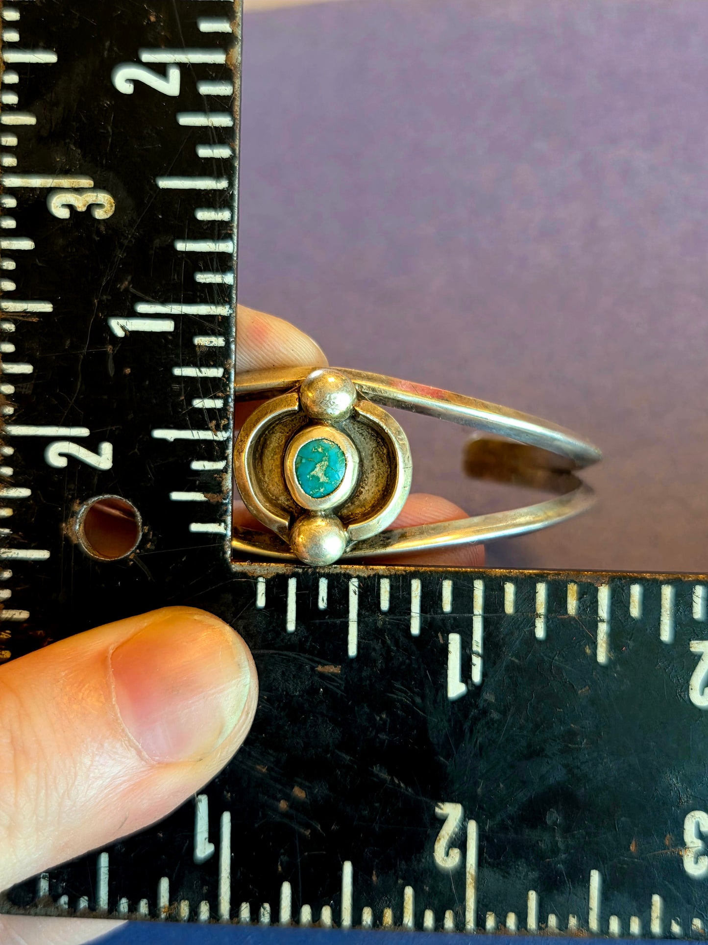 Kingman Turquoise in Sterling Silver Cuff Bracelet