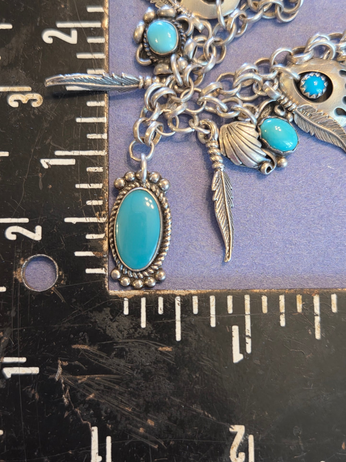 Sterling Silver Turquoise Native Bracelet