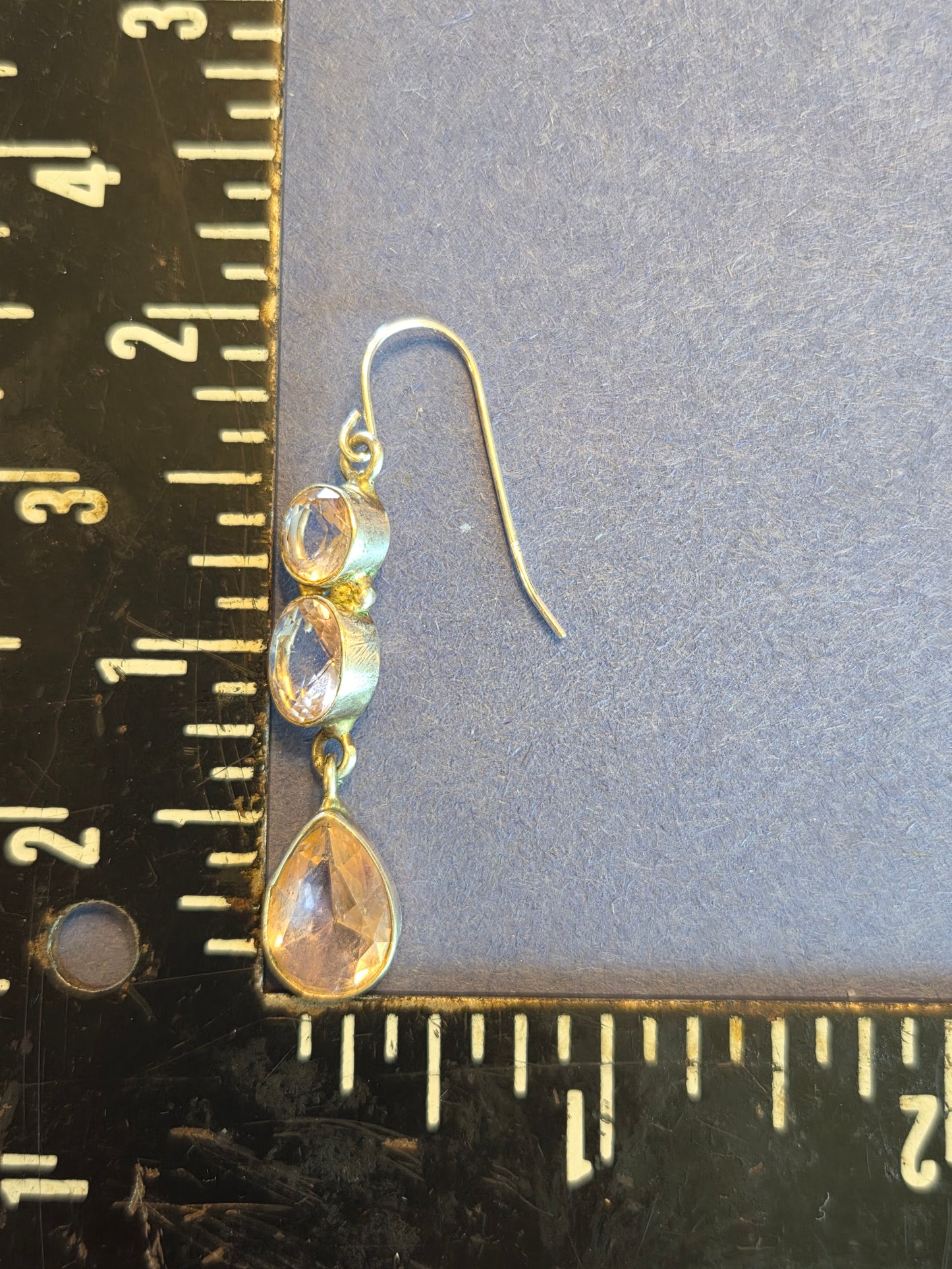 Rose Quartz in Sterling Silver Earrings
