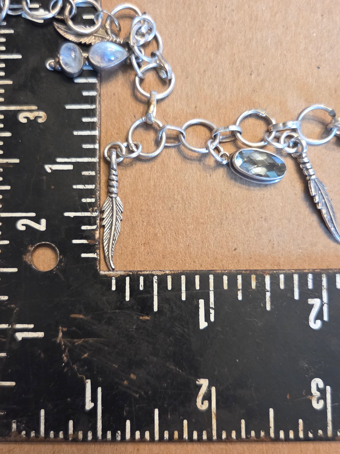 Prasiolite & Rainbow Moonstone Bracelet