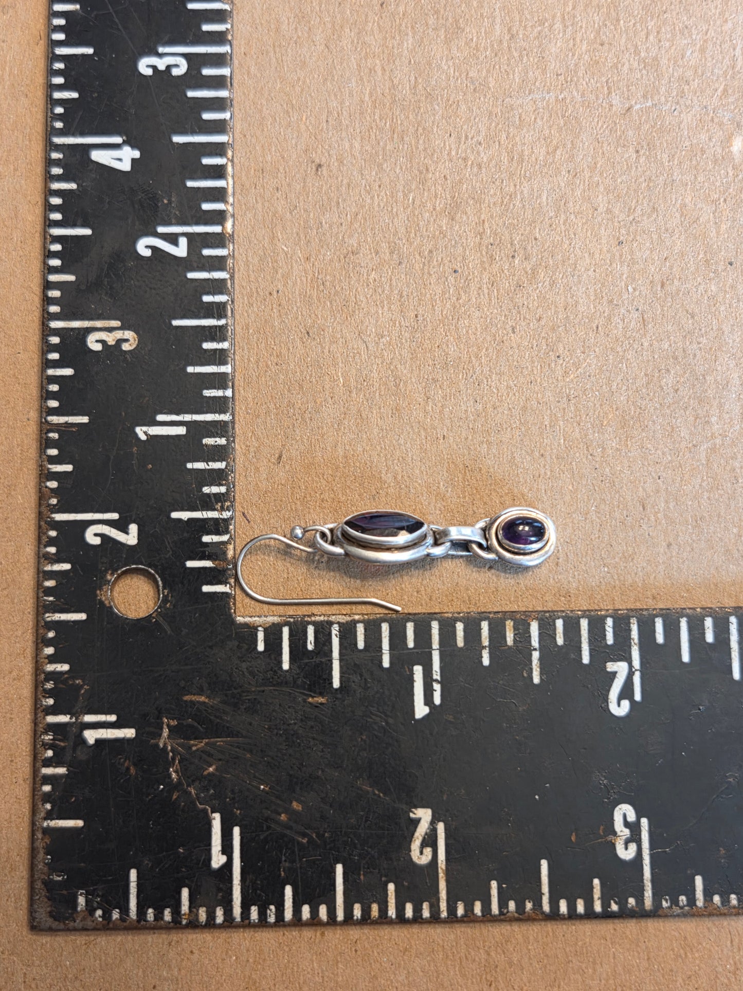 Garnet and Amethyst Earrings #2