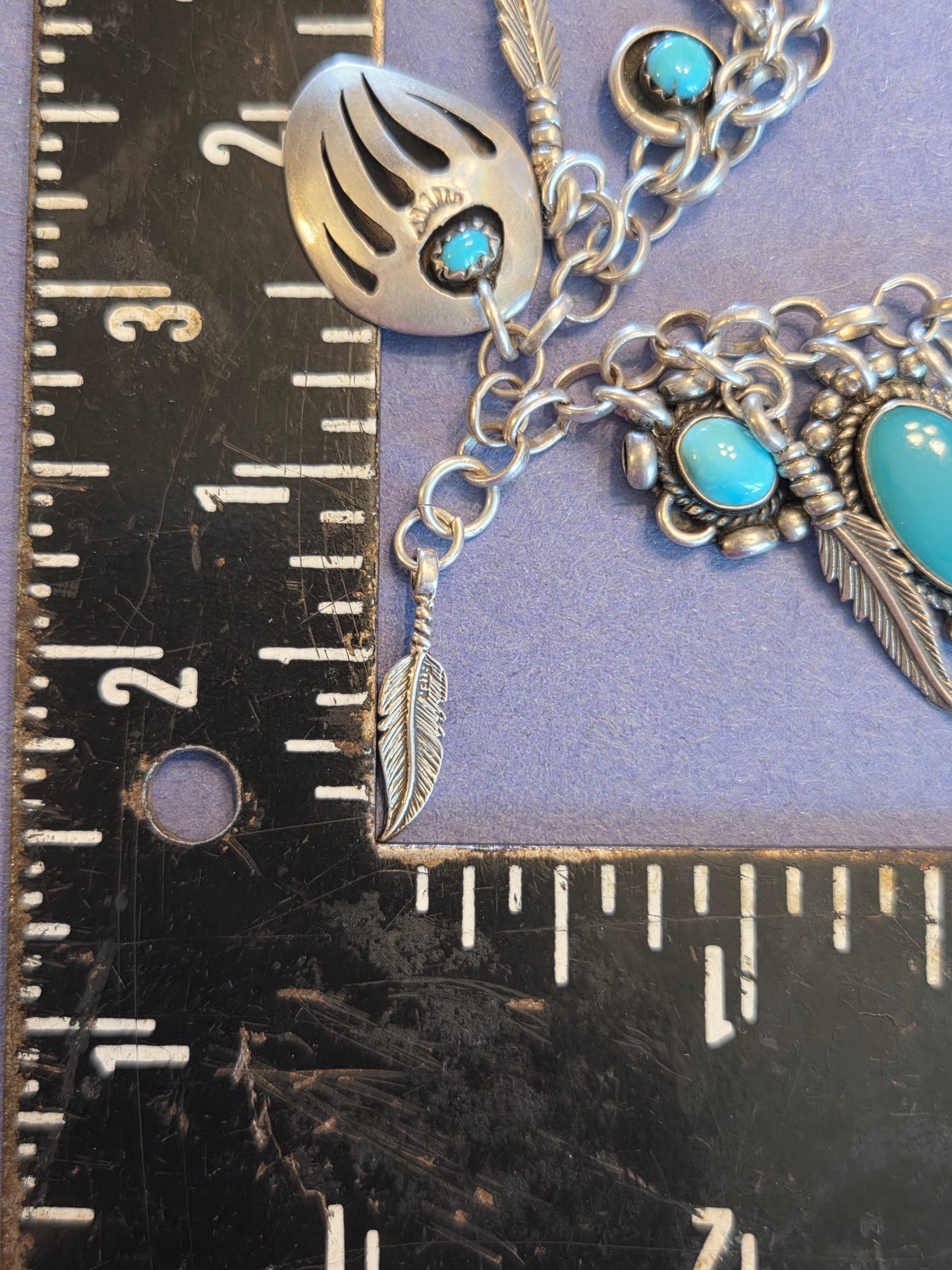 Sterling Silver Turquoise Native Bracelet