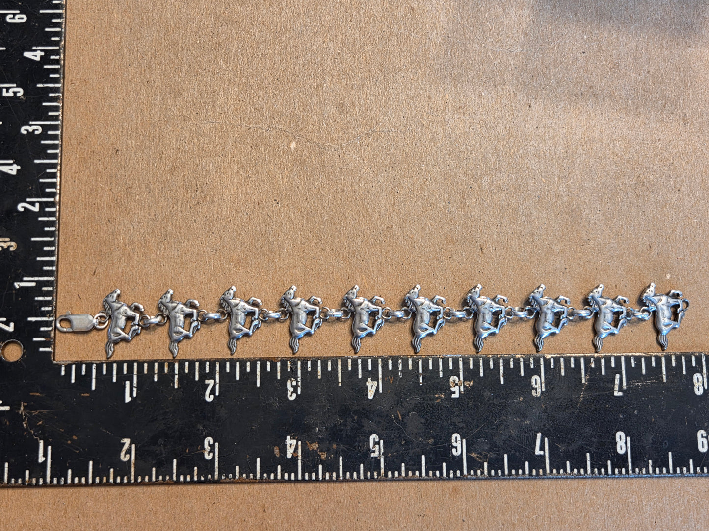 Sterling Silver Horse Bracelet