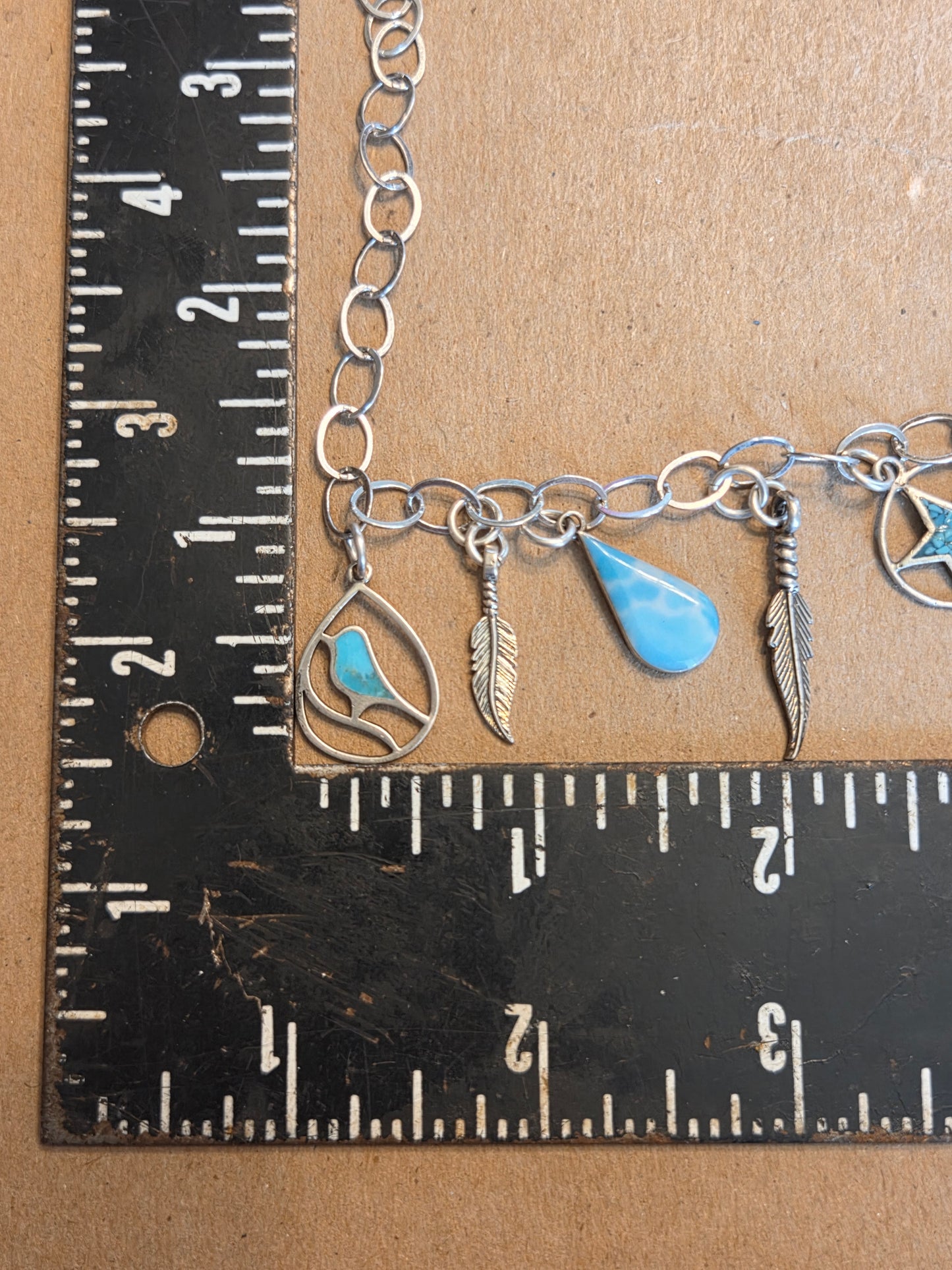 Larimar & Turquoise Chip Bracelet