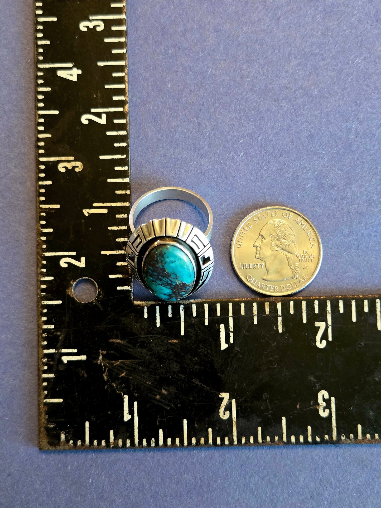 Single Banded Sonoran Gold Turquoise Ring