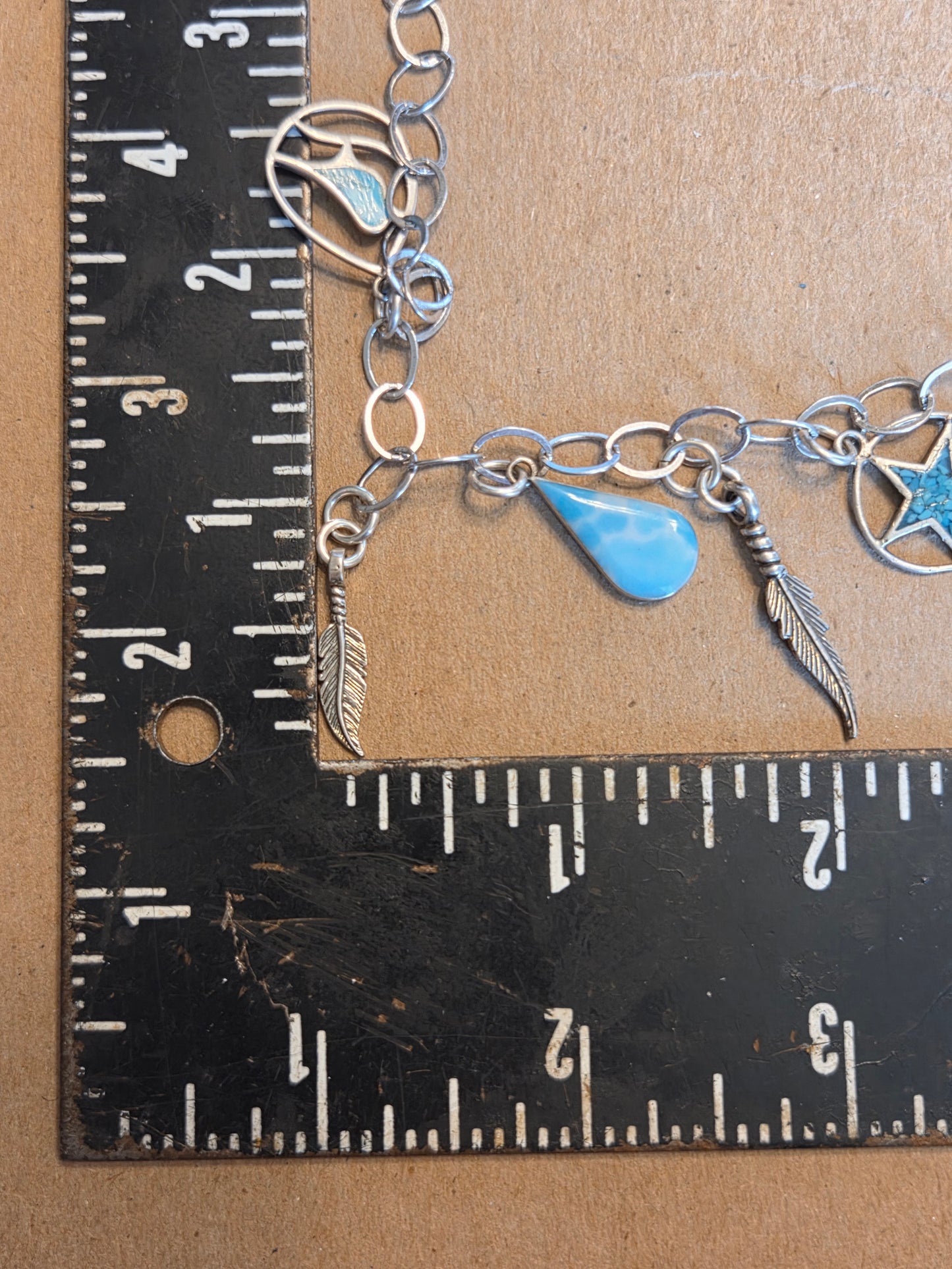Larimar & Turquoise Chip Bracelet