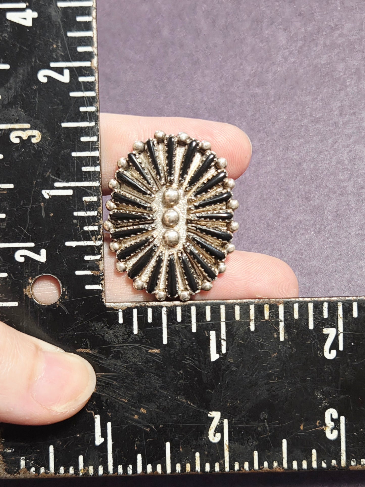 Black Onyx Needlepoint Rescued Only Ring