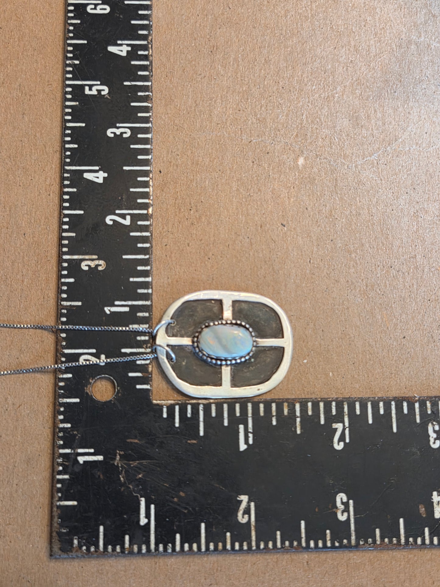 Opal Shield Necklace