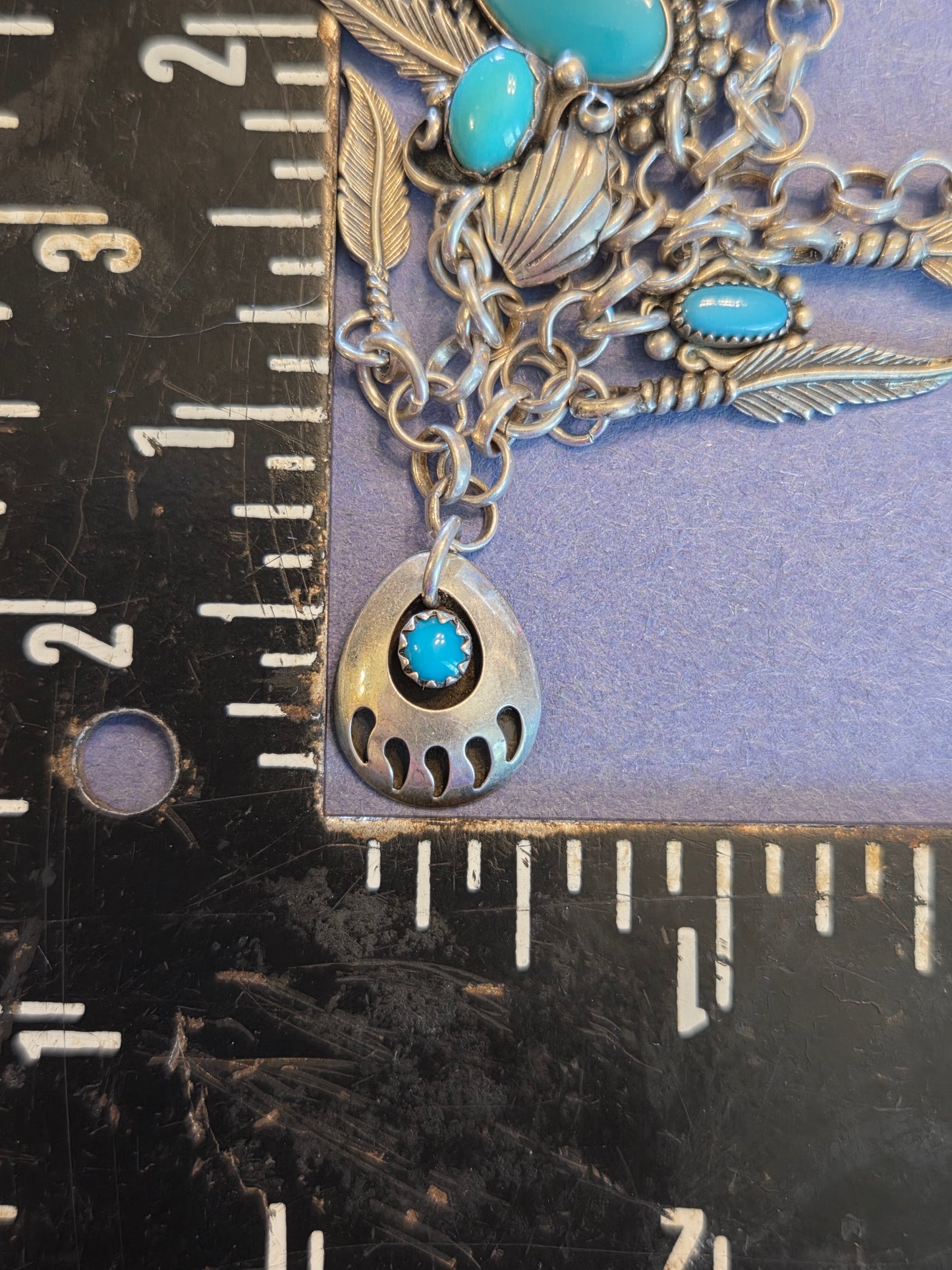 Sterling Silver Turquoise Native Bracelet