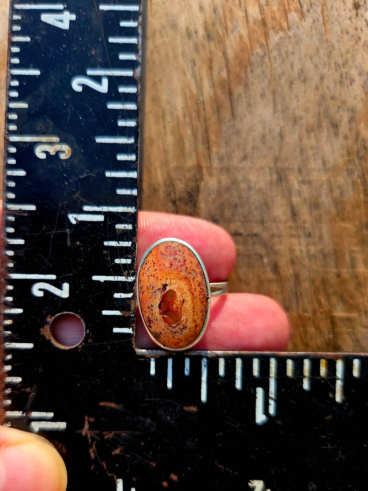 Botswana Agate in Sterling Silver Ring