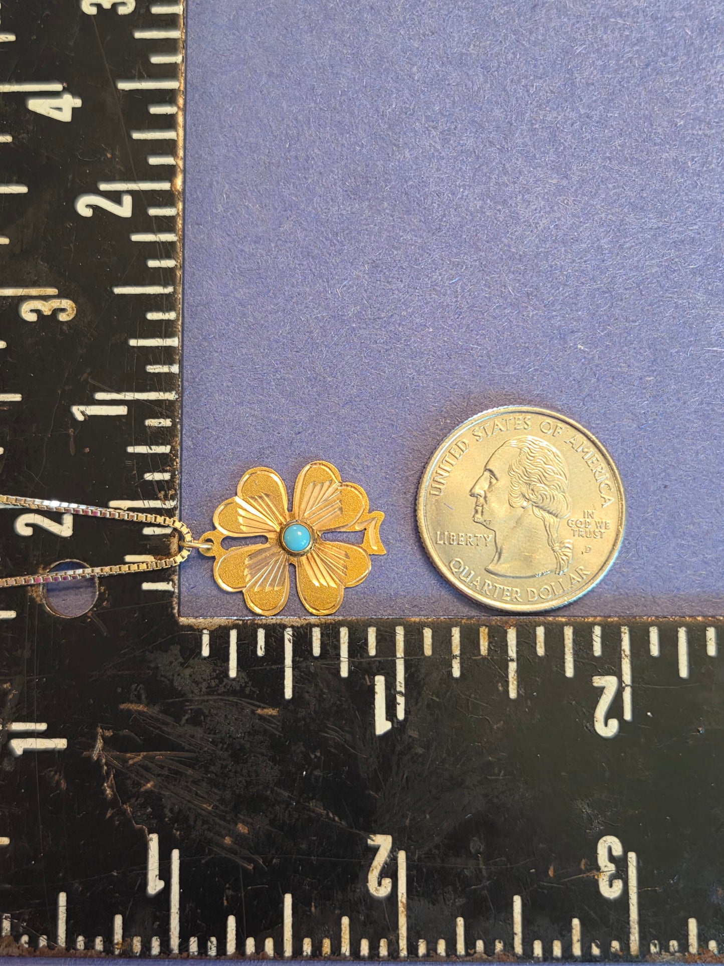 14K Gold 4-Leaf Clover Necklace