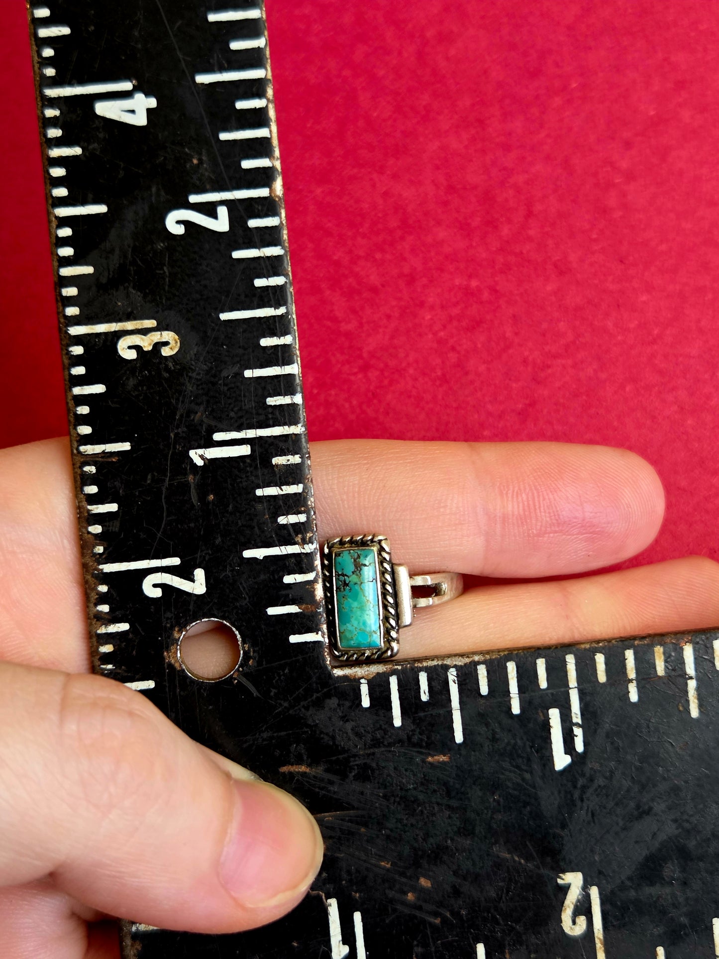 Rectangle Turquoise Ring