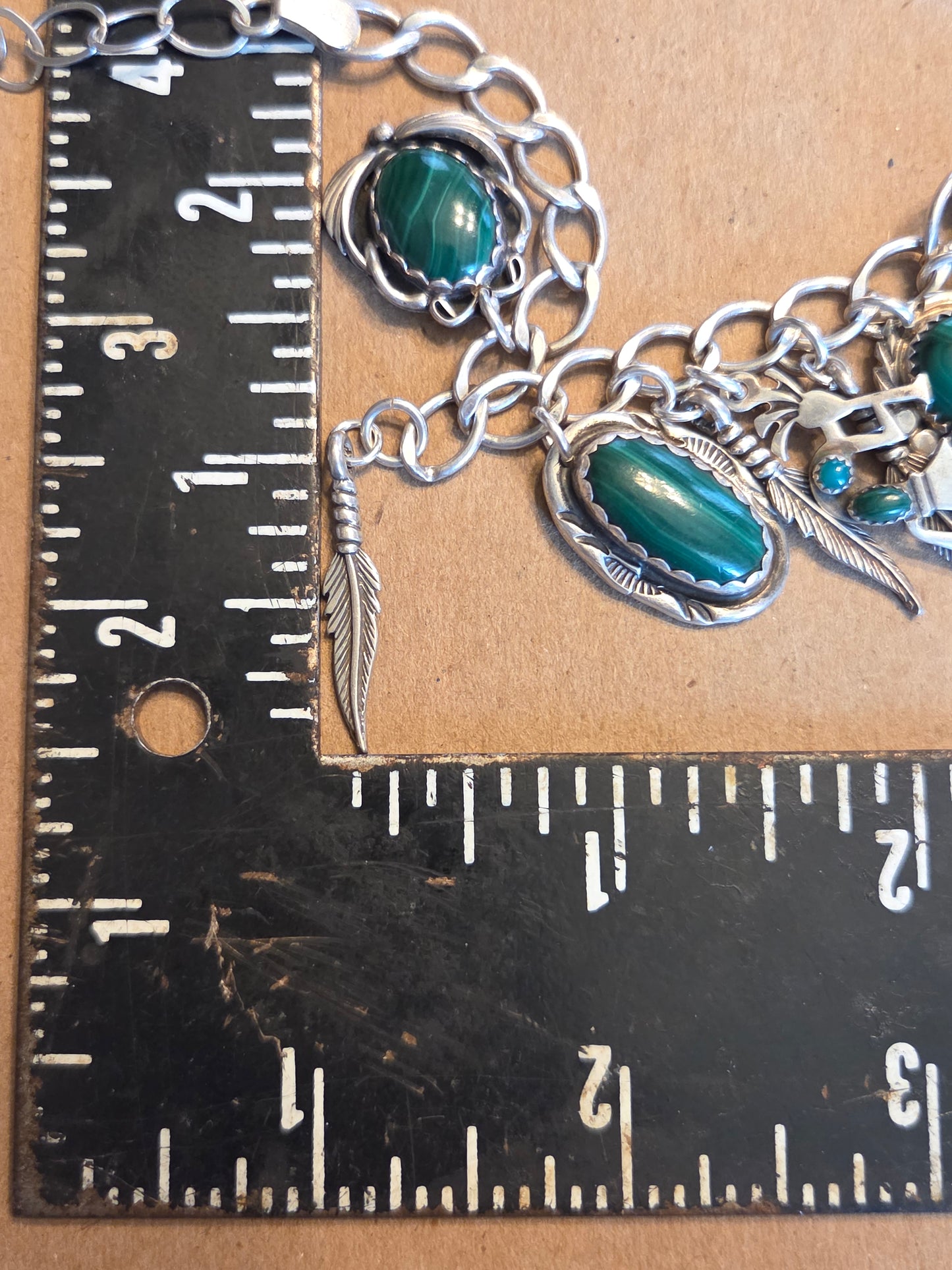 Malachite Charm Bracelet