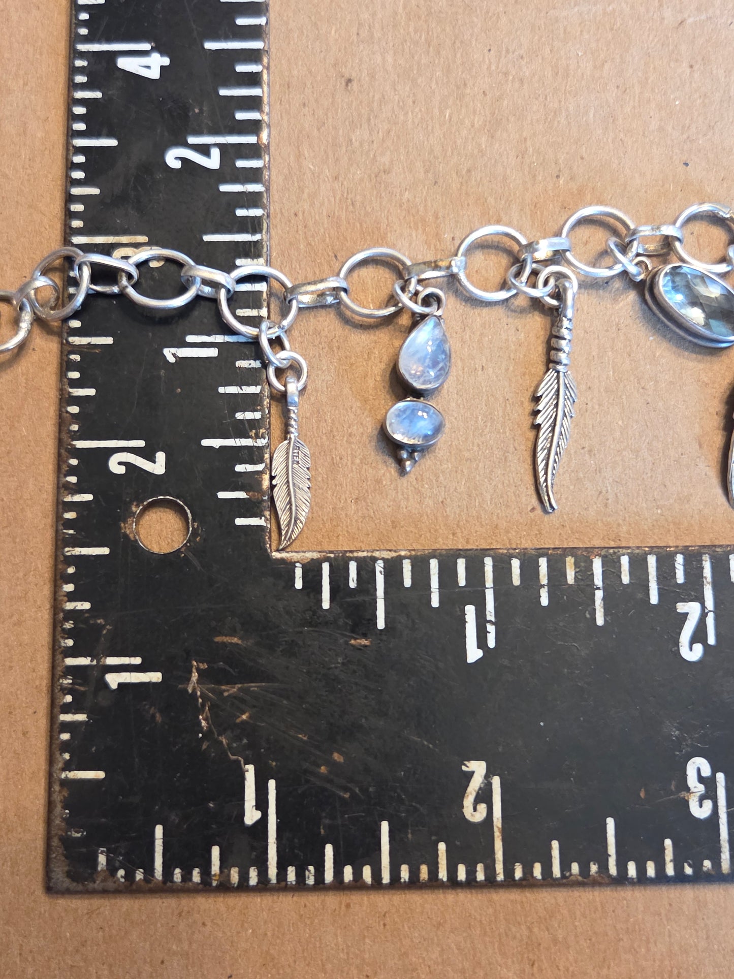 Prasiolite & Rainbow Moonstone Bracelet