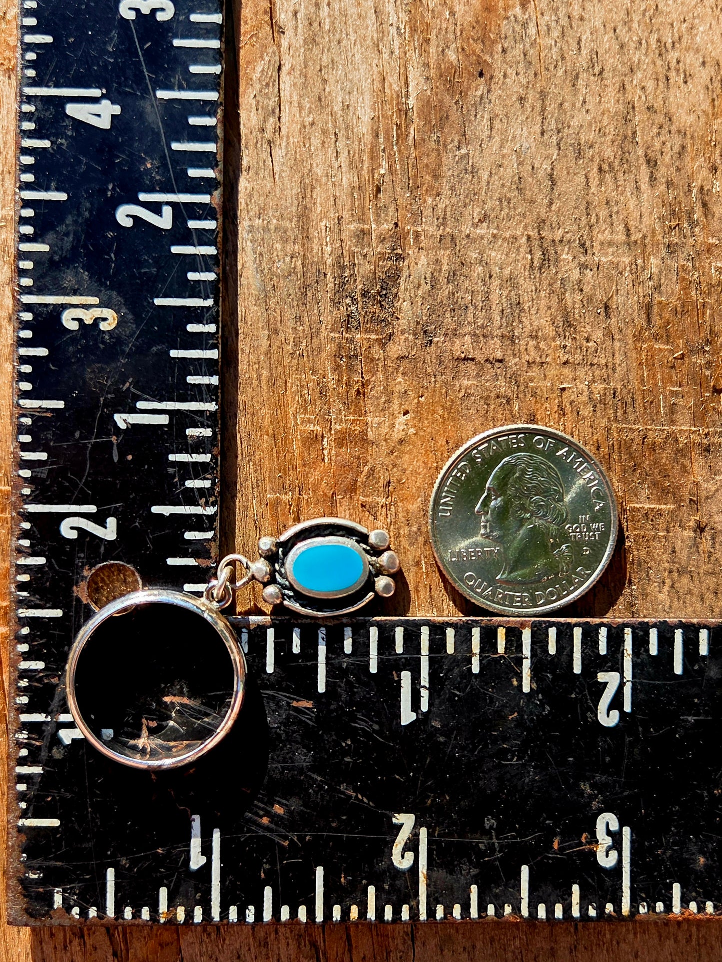 Turquoise Dust Charm Ring