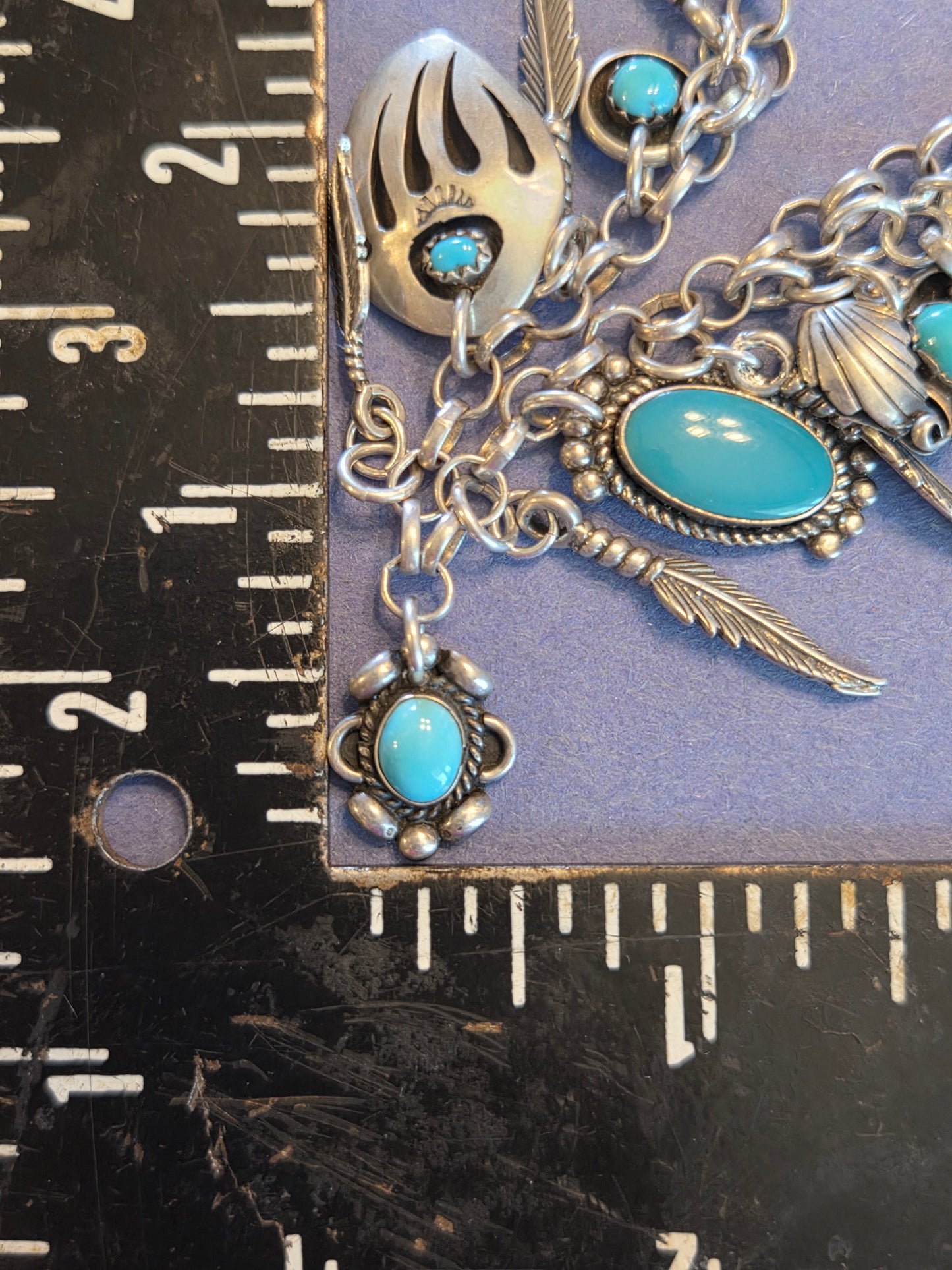 Sterling Silver Turquoise Native Bracelet