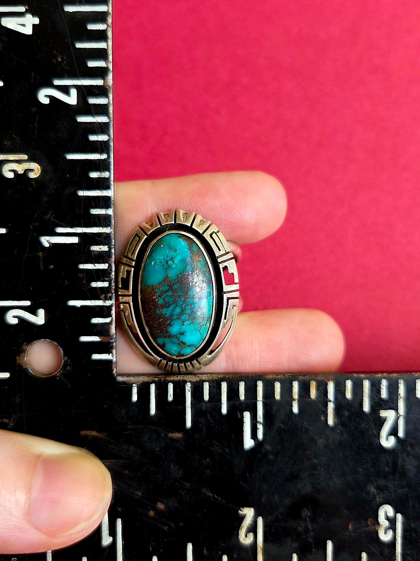 Double Banded Sonoran Gold Turquoise Ring