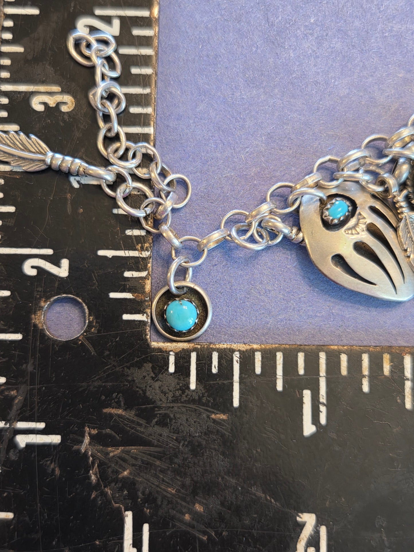 Sterling Silver Turquoise Native Bracelet