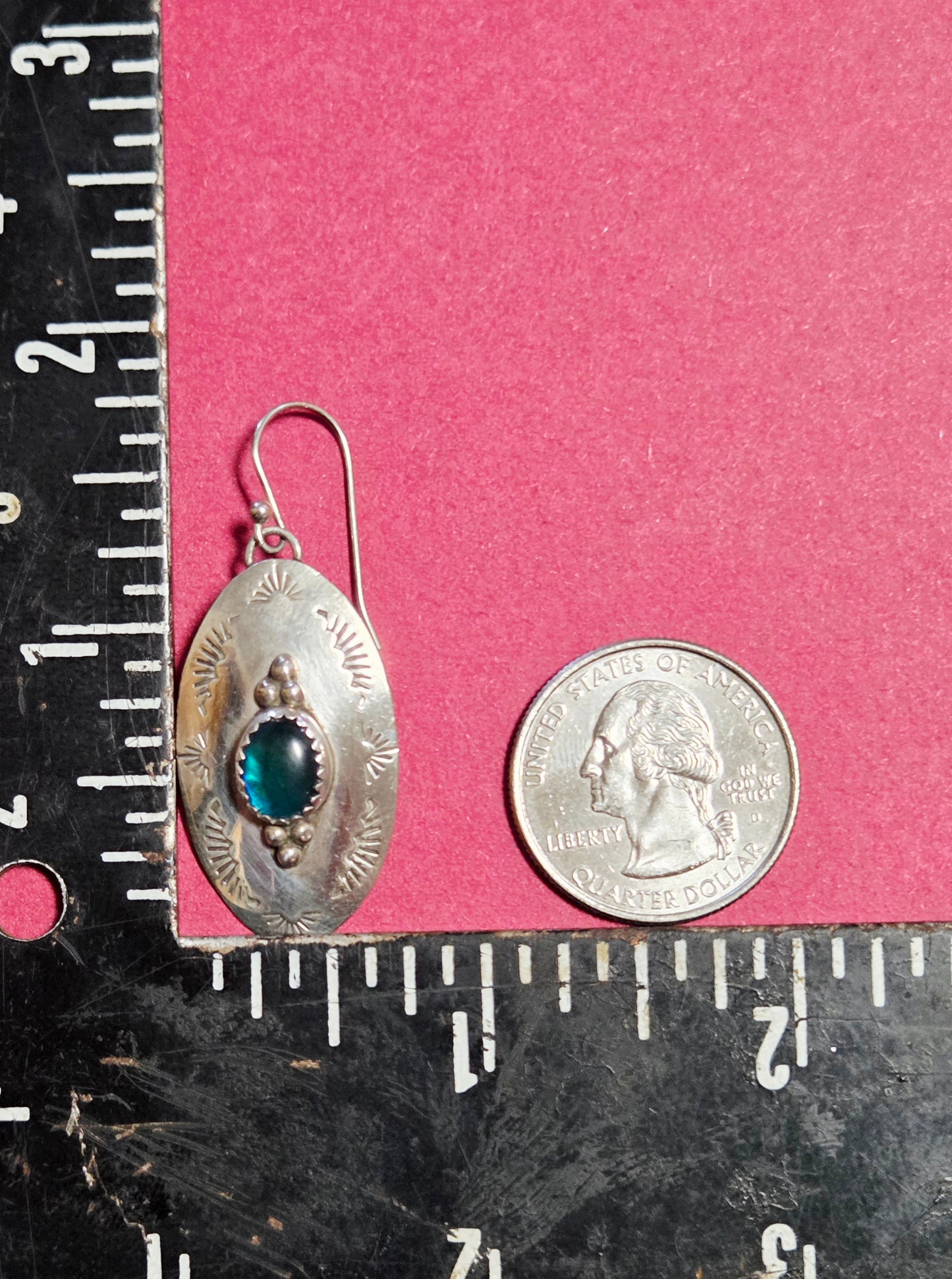 Abalone Sterling Silver Earrings