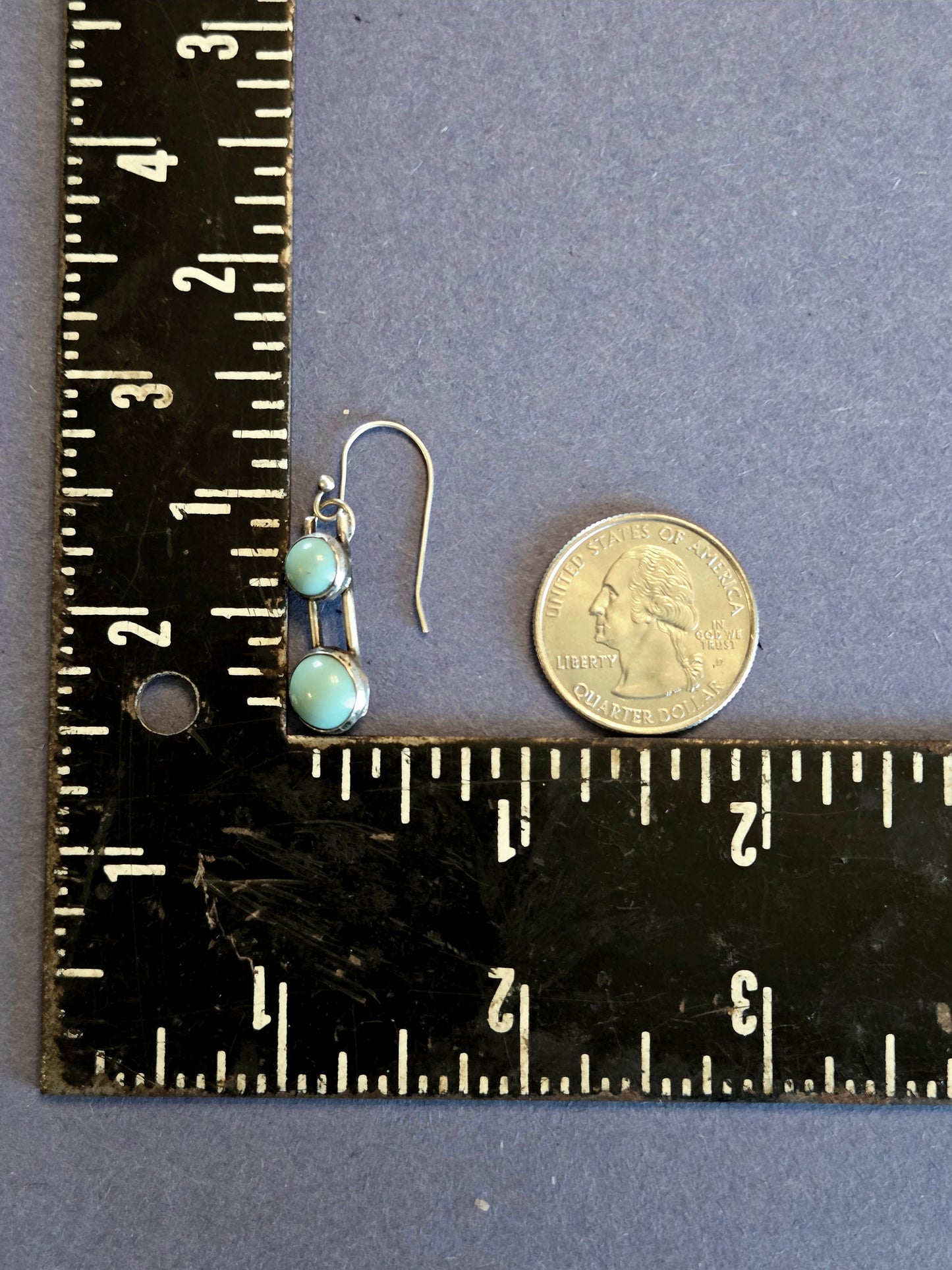 Turquoise 'Ball and Chain' Earrings