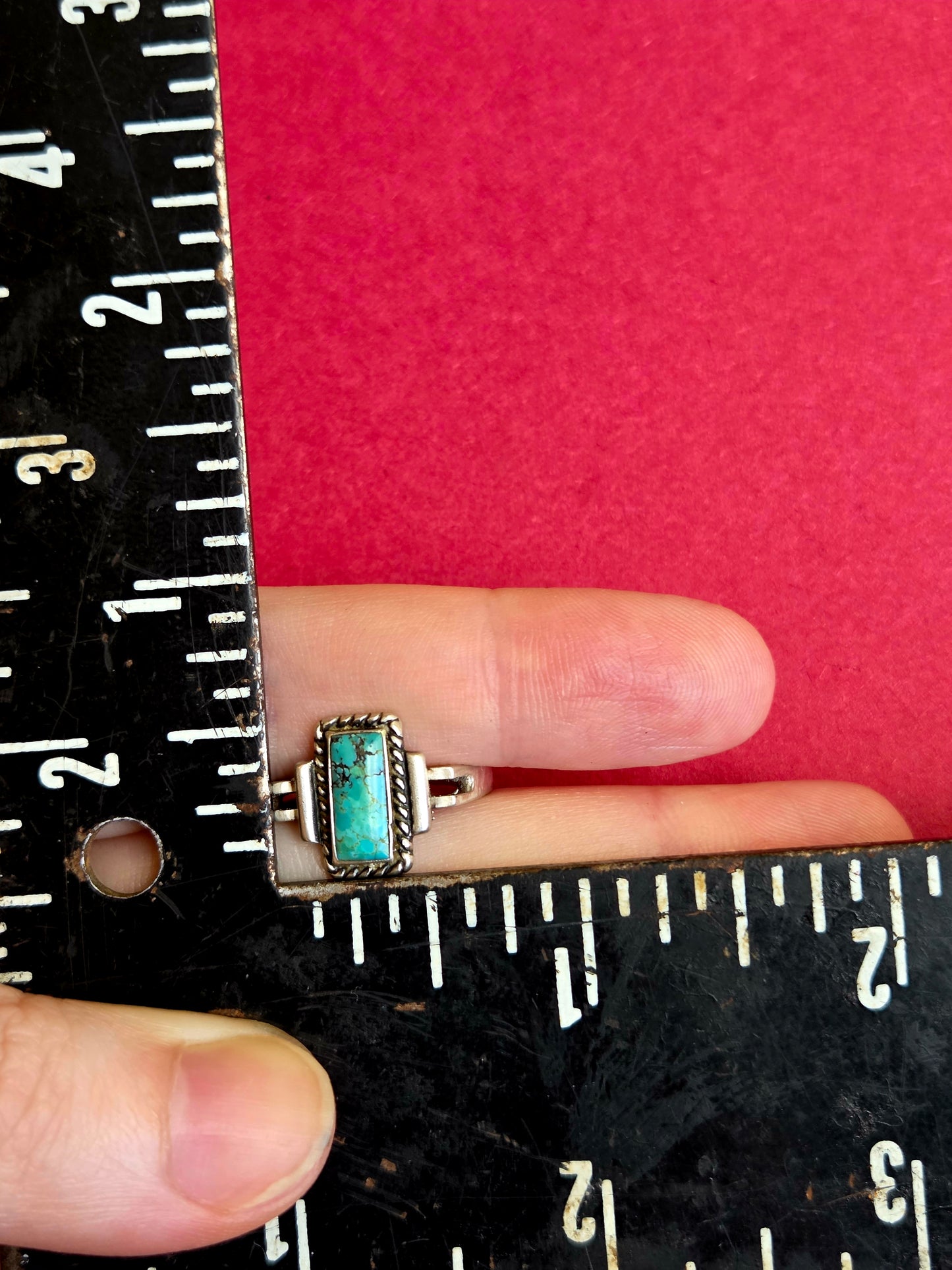Rectangle Turquoise Ring
