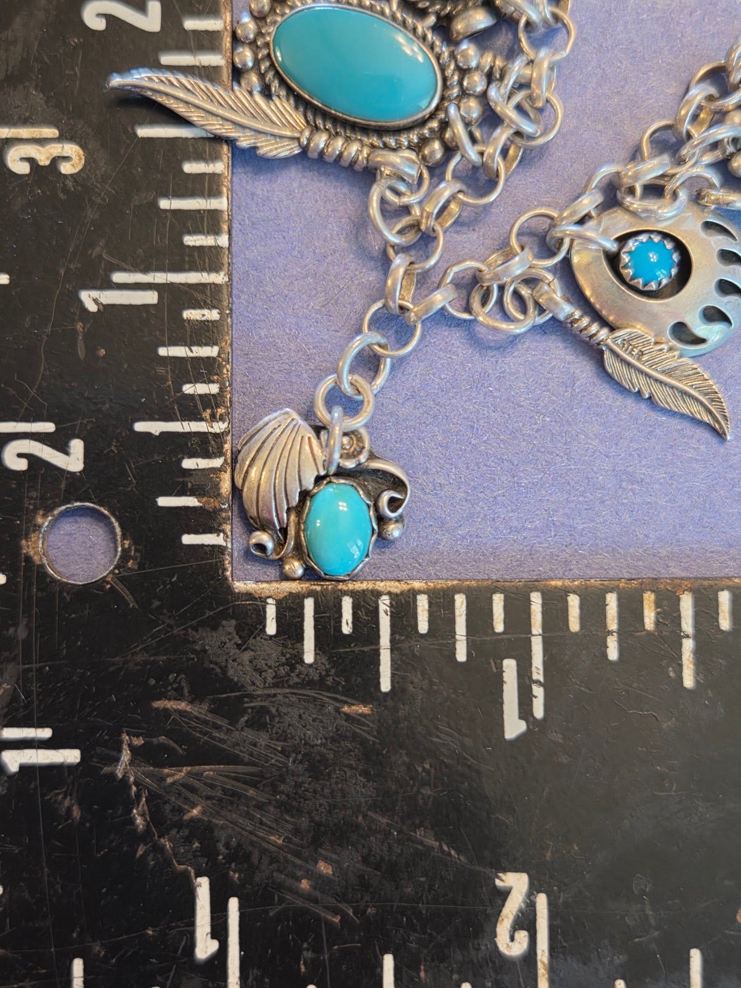 Sterling Silver Turquoise Native Bracelet