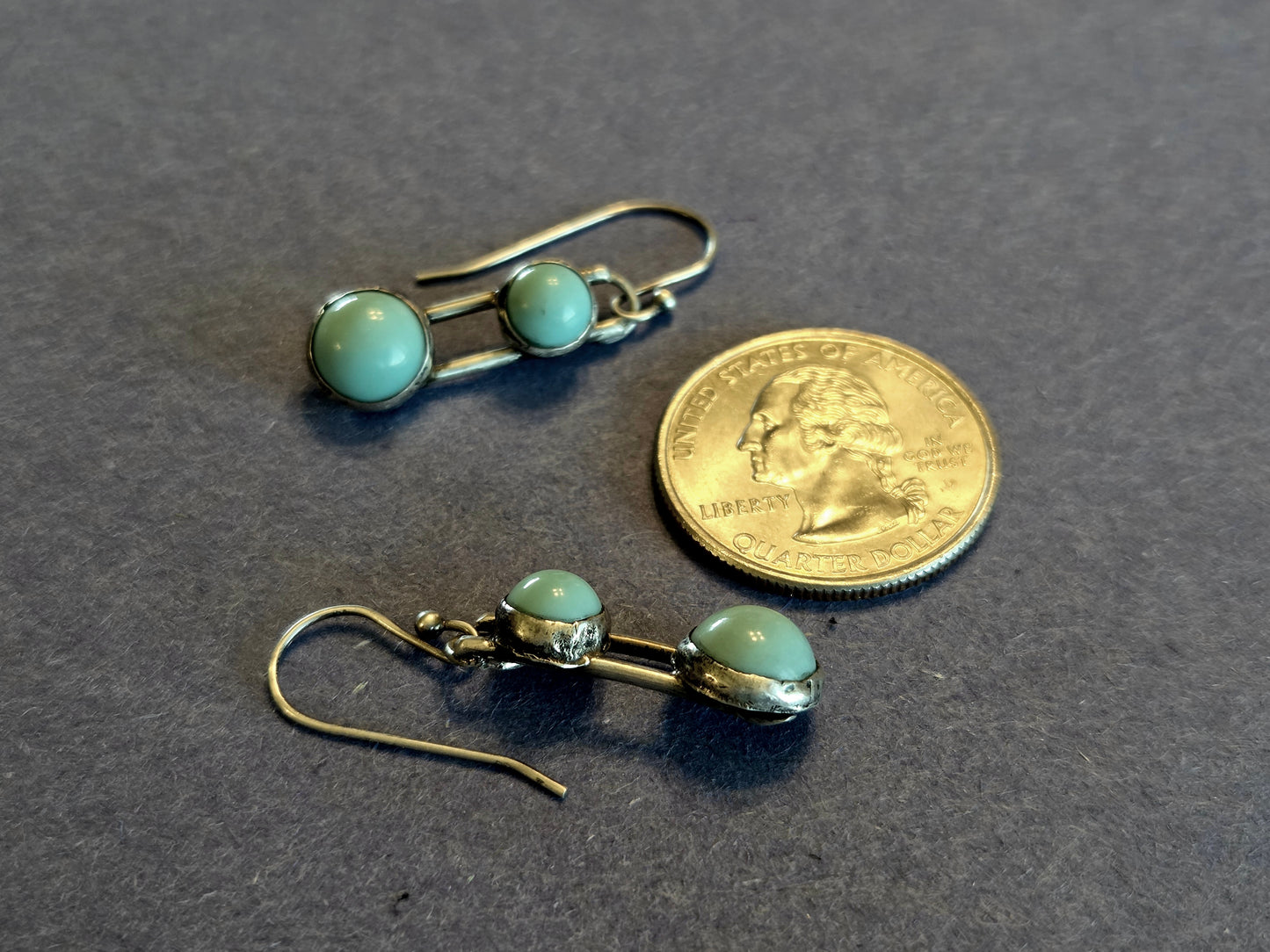Turquoise 'Ball and Chain' Earrings