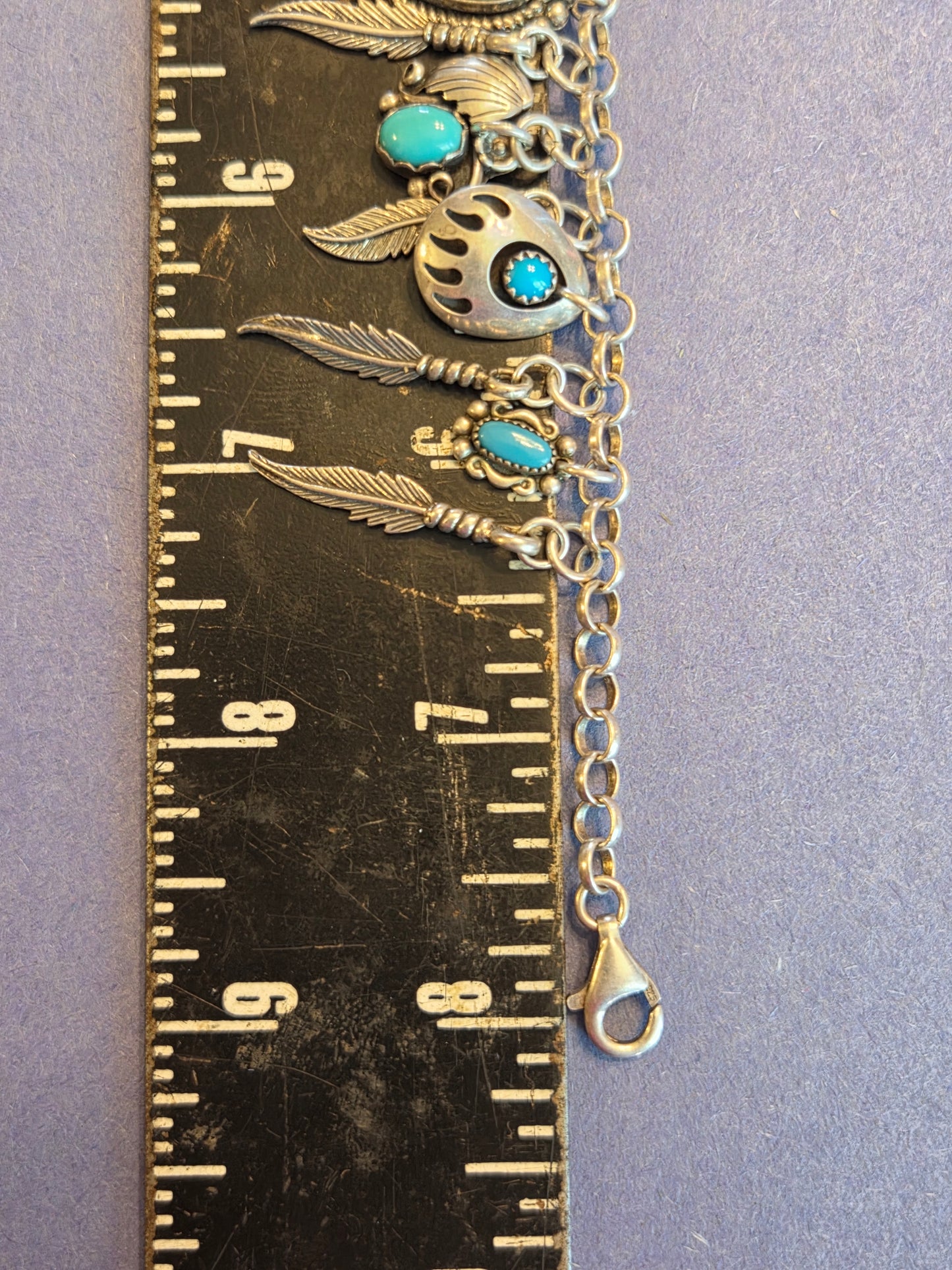 Sterling Silver Turquoise Native Bracelet